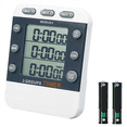 thumbnail image 2 of 3X Digital Dual Kitchen , 3 Channels Count UP/Down , Triple Cooking , Display, Loud Volume Alarm, 2 of 8