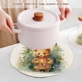 thumbnail image 5 of Bear Christmas Trees Scarf Trivet Mats Woven Pot Holders 3Pcs Non-Slip Heat Resistant for Hot Pots Pans Pats, 5 of 6