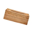 thumbnail image 1 of Caja de pañuelos de ratán, soporte para papel, estante para almacenar papel, soporte para pañuelos extraíble para Madera, 1 of 9
