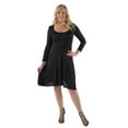 thumbnail image 2 of Women's Plus Long Sleeve Casual Dress, 2 of 9