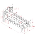 thumbnail image 6 of Furniture of America Crista Mattress Ready Wood White Twin Kids Bed, 6 of 6