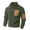 Army Green, variant on Mens Shirts Under $10 Men's 1/4 Zip Fleece Jacket Lightweight Stand Collar Warm Pullover Casual Outdoor Windproof Coat with Wave Detail