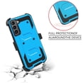 thumbnail image 6 of SOATUTO for Samsung Galaxy S22 5G Case Full-Body Protective Built-in Screen Protector Kicksand Belt Clip Dustproof Shockproof Anti-Scratch Armor Phone Case Cover Samsung Galaxy S22 6.1 inch - Blue, 6 of 7