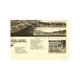 thumbnail image 4 of Historic Panoramic View - Livingston Montana - Stoner 1884 - 23 x 33.92 - Vintage Wall Art, 4 of 5
