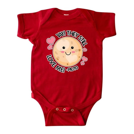 

Inktastic Yay They Still Love Me Planet Pluto with Hearts Gift Baby Boy or Baby Girl Bodysuit