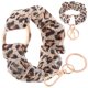 thumbnail image 2 of 2 llaveros colgantes con estampado de leopardo para mujer, pulseras elásticas para el pelo, accesorios para el cabello, 2 of 5