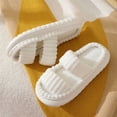 thumbnail image 7 of Slippers for Women,Slippers Indoor Warm Winter Home Shoes Cozy Comfortable Soft Lined On Flat Heel,Womens Slippers,White,7.5, 7 of 7
