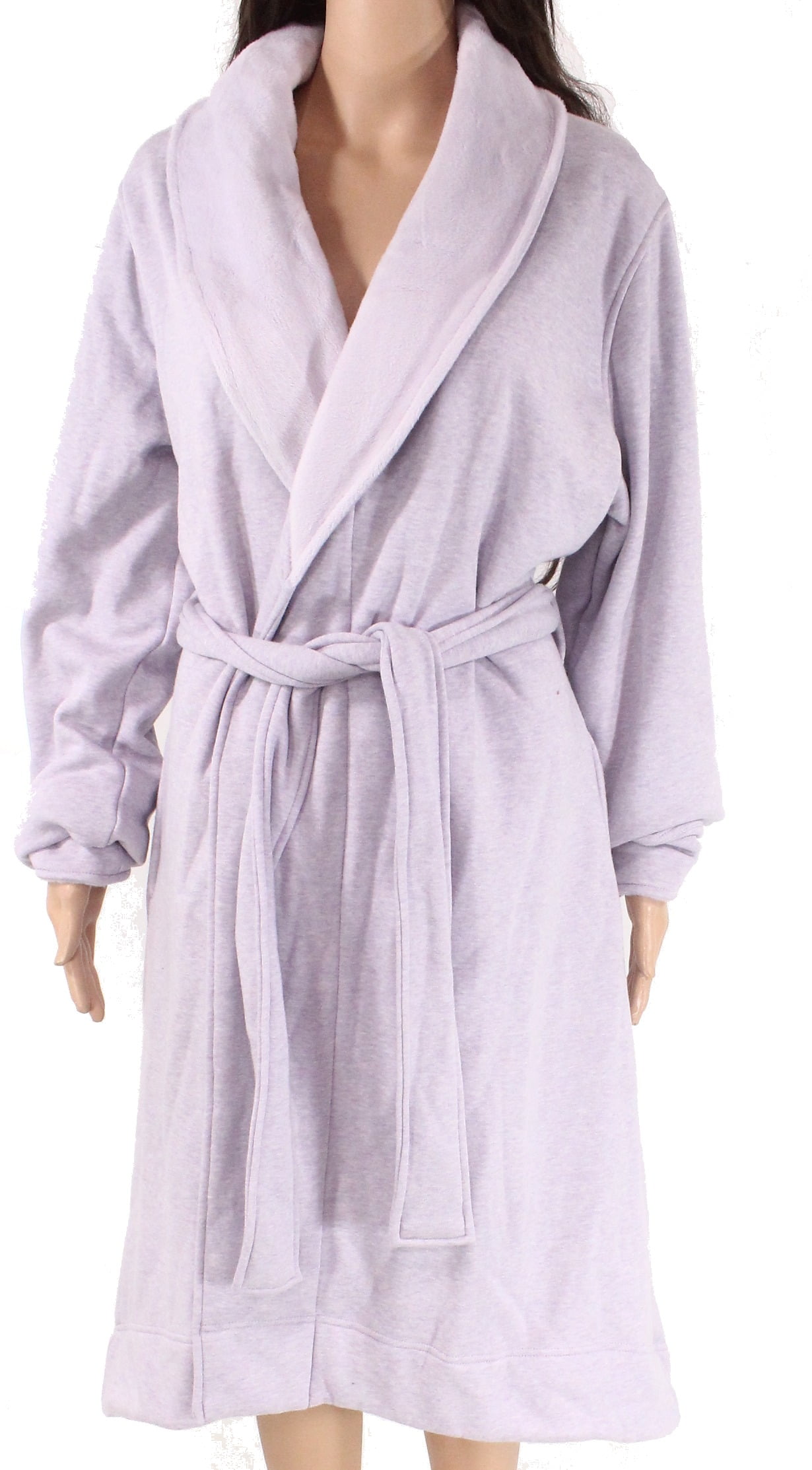 UGG Womens Robe Heather Small Tie Waist Fleece Lined S