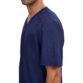 thumbnail image 5 of Scrubs for Men Set Short Sleeve V Neck Scrubs Top and Jogger Wide Leg Pants Wrinkle-Resist Healthcare 2 Pieces Outfit, S, 5 of 9