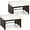 Brown & Off White, variant on PetFurnishn Patio Ottomans Set of 2, PE Rattan Footstools with Removable Cushions & Metal Frame, Side Tables, Additional Seating, Outdoor Stools for Balcony, Backyard & Poolside (Beige)