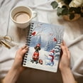 thumbnail image 3 of Hello Winter German Shorthaired Pointer Football Snowman Welcome Snowy Morning Spiral Bound Journal GSP Lover Dog Gift 5x7in Spiral Notebook - 01012, 3 of 5