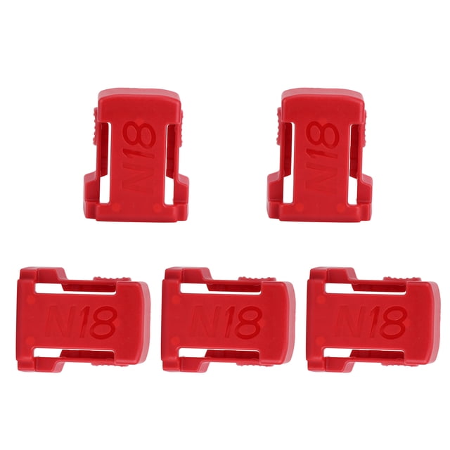 Battery Mounts Rack, Battery Slots Shelf, Convenient Firm Installation Battery Mount Holder, Simple Operation Home For Tables M18 18V Battery Wall Red