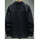 thumbnail image 5 of Chaquetas de mezclilla para hombre, abrigo de jeans cargo de otoño para hombre, ropa negra de bajo precio, de tela a bordo, diseñador elástico, estilo coreano G, 5 of 5