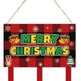 thumbnail image 6 of GUOOL 2 Pieces Christmas Card Holder Xmas Sign Wall Decor Photo Display Holder for Festival Room Party Decoration Housewarming Gift Elk Bells, 6 of 8