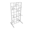 10 Counter Top Gridwall Display Unit, 24" x 12" Tabletop Grid with [90] 4" D Grid Hooks, White