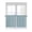 Haze Blue, variant on White Tier Curtains 45 Inches Long, Farmhouse Burlap Solid White Color Modern Linen Texture Window Treatment Curtain Drapes, Small Curtain Drapes for Bathroom Laundry Room, 27.5"x45", 2 Panels