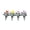 🍒 Multicolor_Base#3274, variant on Garden Border Fence Plastic Mini Yard Fence Panel, Multicolor Decorative Small Landscape Edging, 76 cm Outdoor Home Fence, Weather-Resistant, 1 Piece