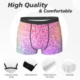 thumbnail image 2 of Men's Boxer Briefs, Colorful Glitters Soft Comfy Mens Underwear Boxer Briefs Breathable With Widen Waist, 2 of 7