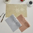 thumbnail image 7 of Christmas Vibe Table Mat - Insulation Placemat with Snowflake Pattern，Silver, 7 of 7