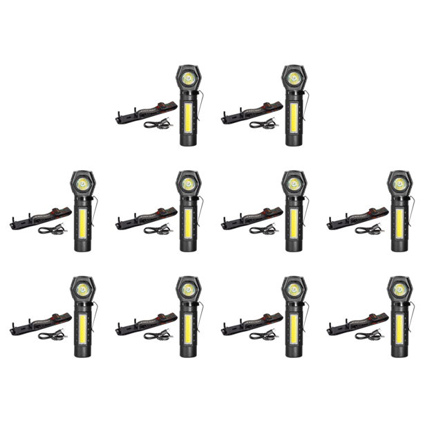 Linterna LED COB para acampar banda impermeable para faros para correr ciclismo negro