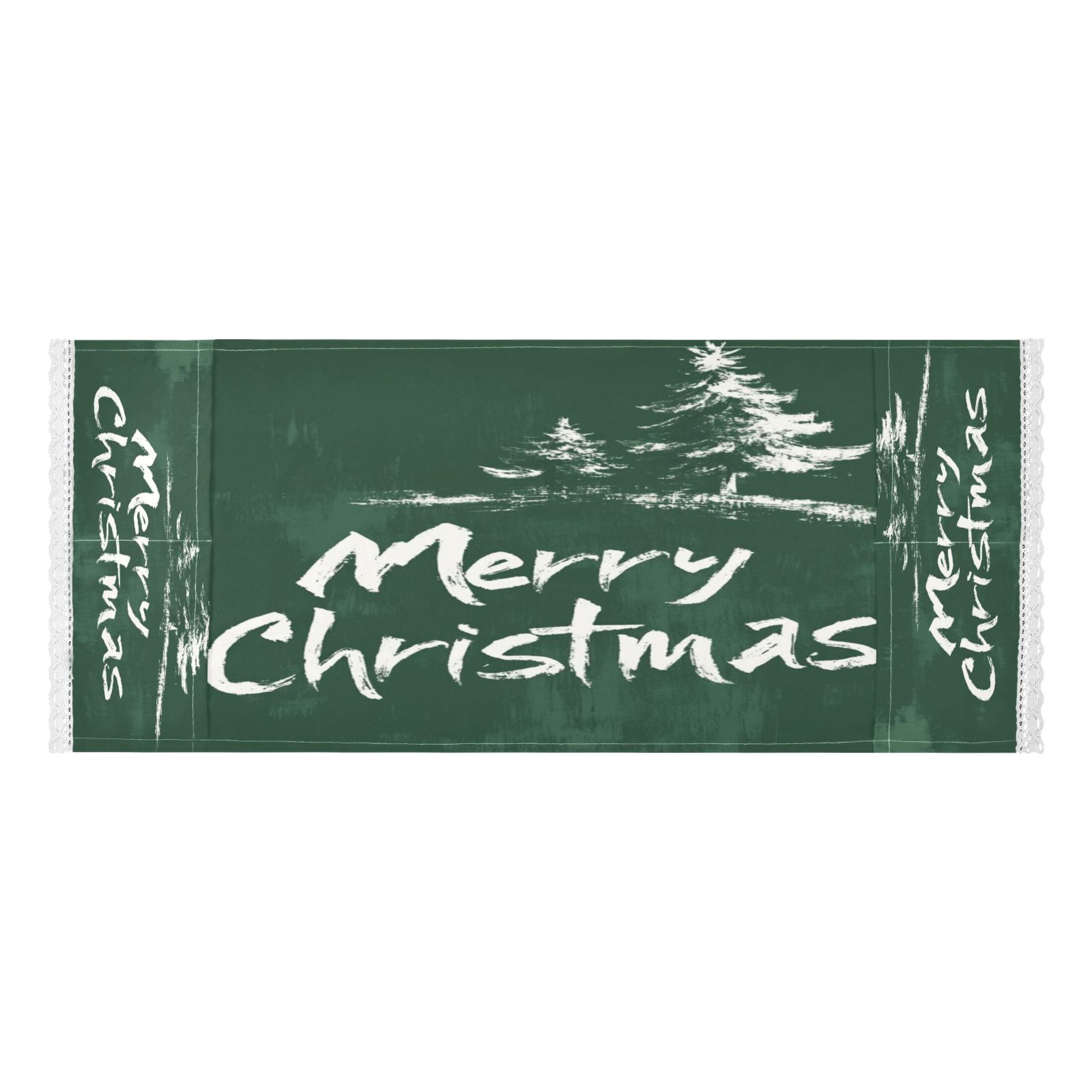 Christmas TreeWasher and Dryer Covers Dust-Proof and Oil Resistant Fridge Cover with 4 Storage Pockets Washing Machine Top Cover for Laundry Kitchen Home 51.2 x 22 In