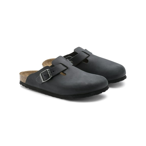 Birkenstock Womens Boston Leather Closed Toe Mules