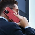 thumbnail image 5 of iPhone 14 Case ,Vintage PU Leather Flip Cover Card Slots Magnetic Kickstand Hand Strap Case for iPhone 14, 5 of 5