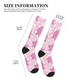 thumbnail image 2 of Compression Socks For Women And Men - Rose Pink Cute Pig Love Compression Socks Circulation For Workout, 2 of 2
