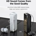 thumbnail image 2 of Seitruly Auriculares F2Pro compatibles con Bluetooth 5.0 con micrófono, auriculares telescópicos de alta resistencia, miniauriculares, Cable retráctil Cables de audio/vídeo Negro seitruly EL025054-01B, 2 of 6