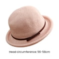 thumbnail image 5 of Skymirror Outdoor Hat Round Top Rolled Edge Trendy Soft Fine Workmanship Daily Wear Lightweight Weave Design Fisherman Hat Summer Accessories, 5 of 7
