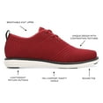 thumbnail image 5 of Vance Co. Mens Novak Tru Comfort Foam Knit Lace-up Round Toe Dress Shoe, Widths Available, 5 of 7