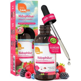 Zahler Kidophilus Liquid ، قطرات بروبيوتيك متقدمة للأطفال ، بروبيوتيك سائل للأطفال ، 4OZ