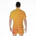 thumbnail image 2 of Honey Bee Hive Short Sleeve Men'S Rompers, Bee Honey Casual Summer Jumpsuits Outfit, 2 of 4