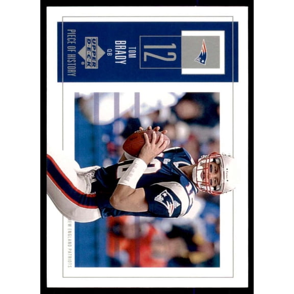 Tom Brady Card 2002 UD Piece of History #58
