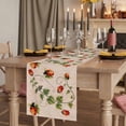 thumbnail image 2 of Table Runners 70 Inches Long Dress Scarves, Ladybugs Eucalyptus Farmhouse Coffee/Dining/Kitchen Table Decor, Holiday Table Runner, Spring Botanical Leaves Retro 13x70 Inch, 2 of 9
