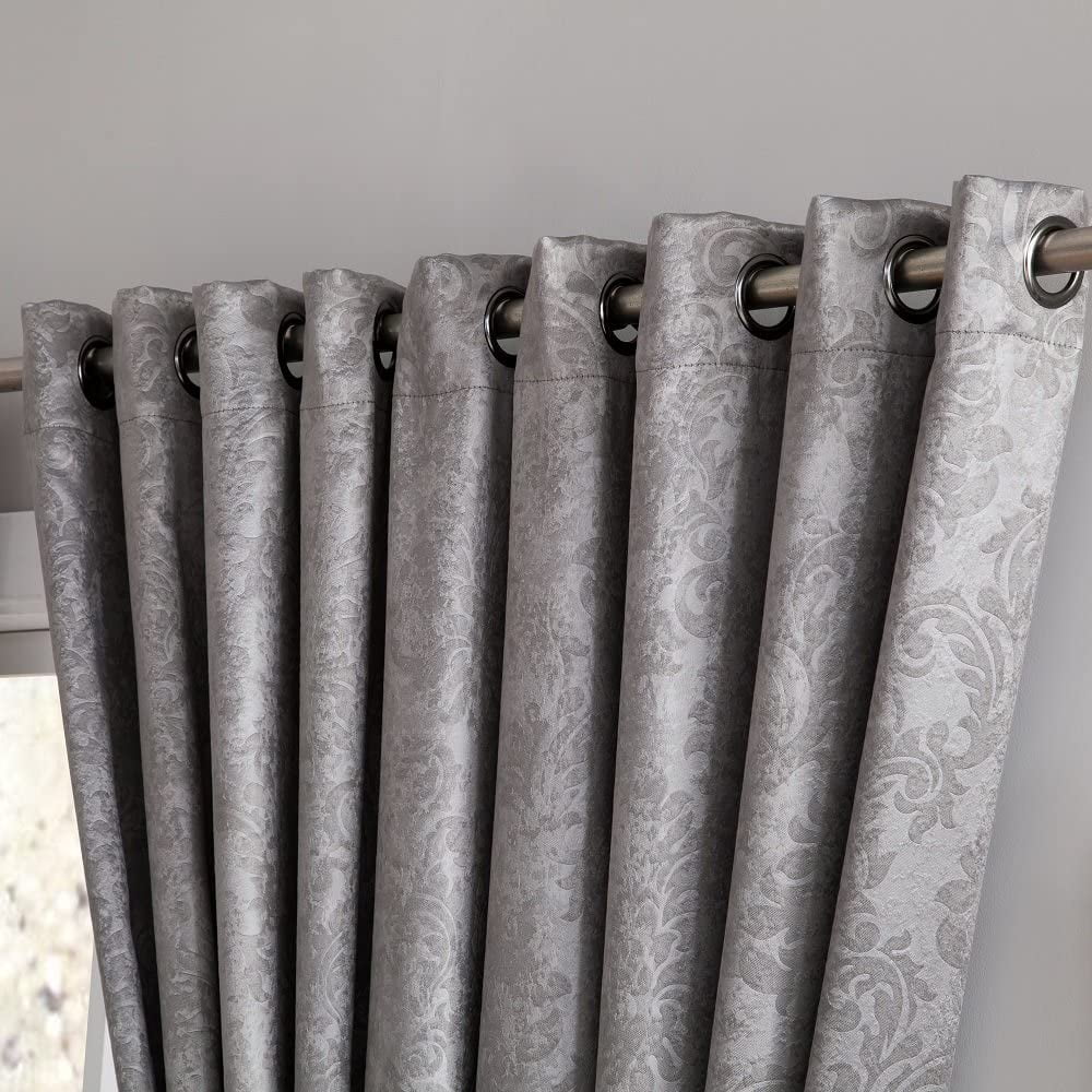 WARM HOME DESIGNS 1 Extra Wide, Extra Long 102" X 96" Panel of Light Gray Patio Door Curtains. Blackout Sliding Glass Door Curtain or Room Divider Drape. EV Grey Patio 96