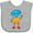 AC-Heather Grey, variant on Inktastic Cute Robot, Colorful Robot, Funny Robot, Robotics Boys or Girls Baby Bib