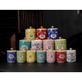 thumbnail image 3 of Enamel Ceramic Tea Caddy Tea Canister Tea Storage Container Tins Jar with Airtight Lid Water-proof Tank for Tea  Coffee  Herb  Sugar  Spice  Nuts, 3 of 3
