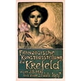 thumbnail image 2 of Steinlen, Theophile 16x24 Gold Ornate Wood Framed with Double Matting Museum Art Print Titled - Franzosische Kunstausstellung zu Krefeld, 2 of 4
