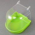 thumbnail image 3 of Tineasur Green Plastic Bird Bath with Covered Cage for Small Birds Parrot Canary Accessories, 3 of 8