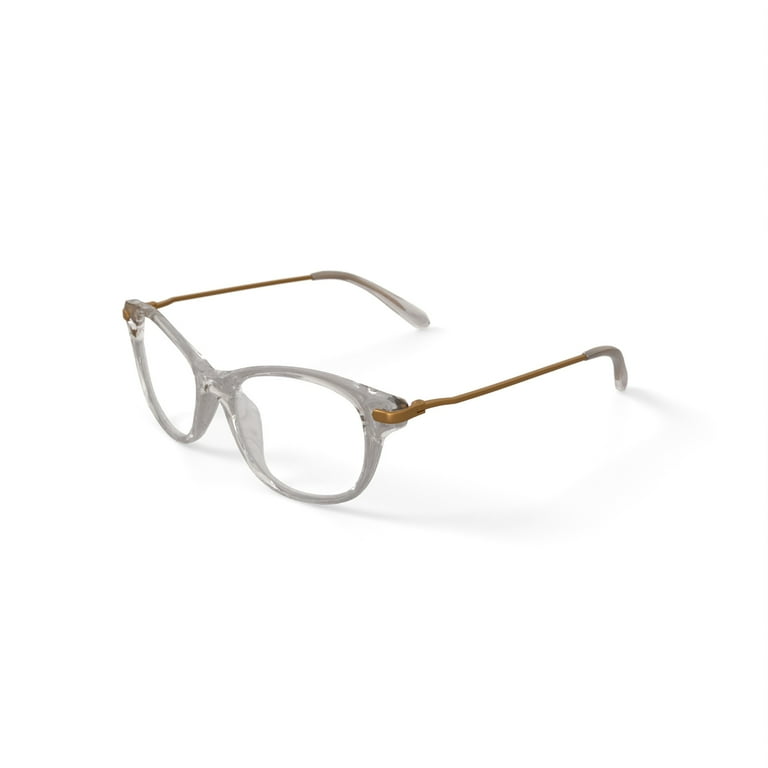 Walmart Women's WOP69 Cat Eye Prescription Eyeglasses with Case