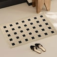 thumbnail image 4 of Visland PVC Kitchen Woven Mats for Floor Non-slip Washable Runner Rugs Stain Resistant Standing Mat with TPR Backing Lightweight Black White Hallway Rug, 4 of 7