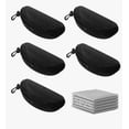thumbnail image 1 of Xtellar 5pzs Estuche Rigido Lentes Sol Impermeable+5 Paño Gafas Negro, 1 of 1