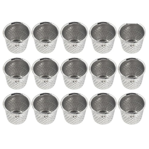 DRAFIDEEP 50Pcs Silver Sewing Accessory Thimble for Home Use and Comfortable