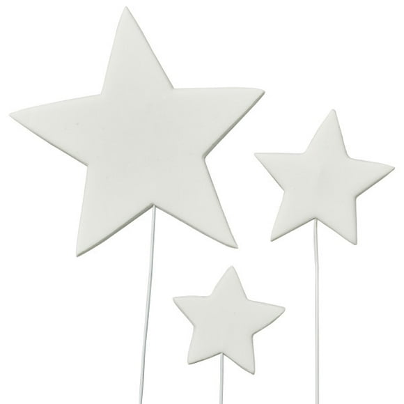 Gumpaste Stars, White - Pack of 45