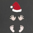 thumbnail image 2 of CafePress - Baby Hands And Feet With Santa Hat Maternity T Shi - Maternity Dark T-Shirt, 2 of 3