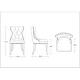 thumbnail image 2 of Manhattan Comfort Reine 18.5" Velvet Dining Chair in Antique Gold (Set of 2), 2 of 2