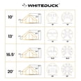 thumbnail image 7 of (2 pack) WHITEDUCK Regatta Canvas Bell Tent - w/StoveJack, Waterproof, 4 Season Luxury Camping and Glamping Yurt Tent Outdoor (10' (3M), Water Repellent, Desert Red), 7 of 7
