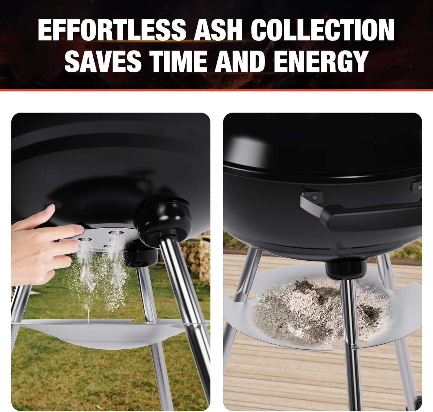 18 Inch Portable Charcoal Grill with Wheels and Lid Bestseling