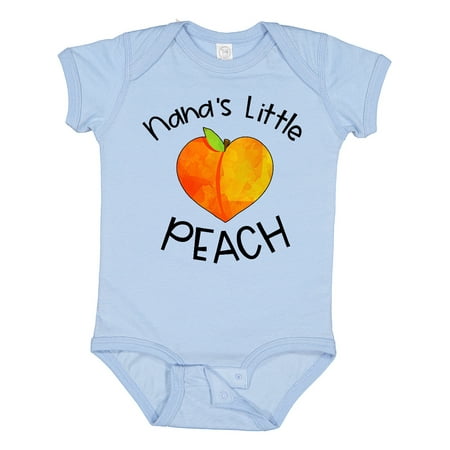 

Inktastic Nana s Little Peach Cute Peach Heart Boys or Girls Baby Bodysuit